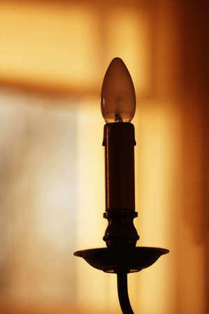 Romantic old indoor lampの写真素材