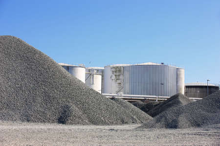 A sharp and detailed photo of factory detailsの写真素材