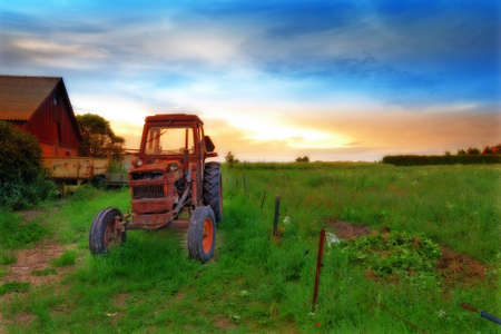 A photo landscape and countryside photo with extreme DOF (tilt/shift lens used)の写真素材