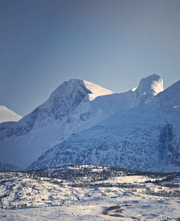 mountains North of the Polar Circleの写真素材