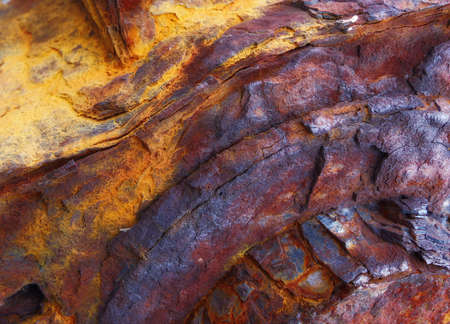 Rusty-colored iron - old age steel metal nutの写真素材