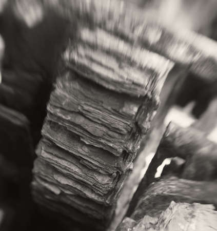 Rusty-colored iron - old age steel metal nutの写真素材