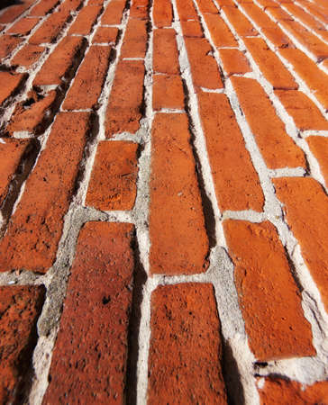 a photo of a very old brick wall