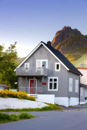 An old house in Norway in the countrysideの写真素材