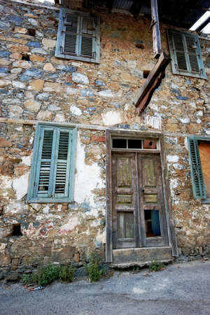 a photo of an Old abandoned house - a ruinの写真素材