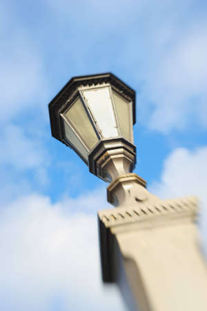 A photo of  Street lamp - lens blurredの写真素材