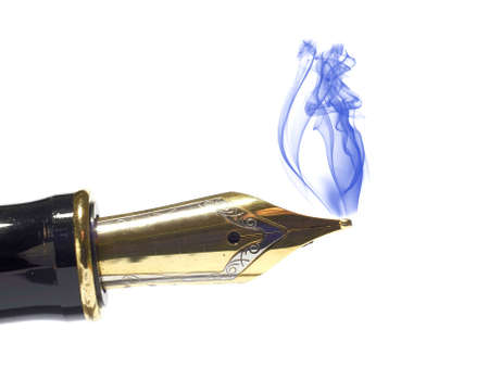 A  photo of a Fountain pen - isolatedの写真素材