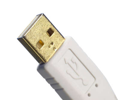 A macro photo of a UPS plugの写真素材