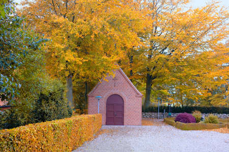 A photo of a Danish churchの写真素材