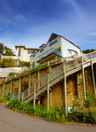 A  photo of a Wellington city on North Island, New Zealand.のeditorial素材