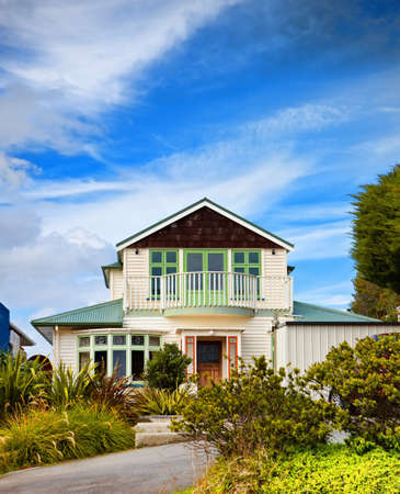 A  photo of a Wellington city on North Island, New Zealand.のeditorial素材