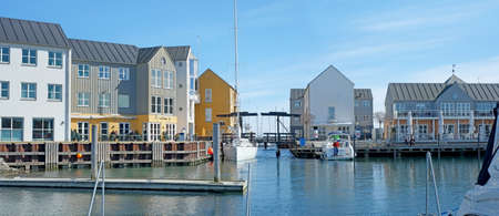 A photo of a luxury sail boats in harborのeditorial素材