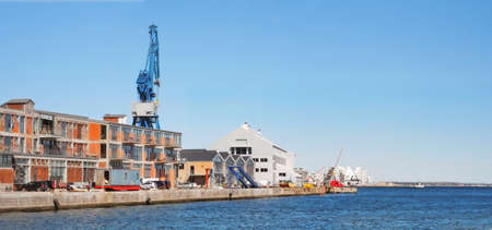 A photo of a industrial harbor industry