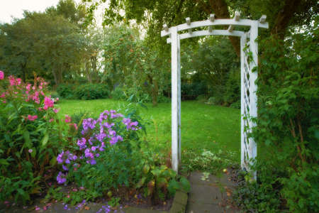 A photo of a beautiful parkの写真素材