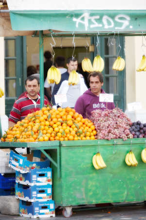 Athens, Greece, November 9, 2010  Despite violent political demonstrations around the parliament city life continued undisturbed in other areas of Athensのeditorial素材