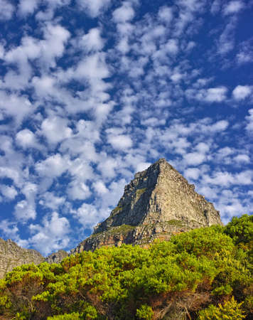 A photo of brown mountain in Africaの写真素材