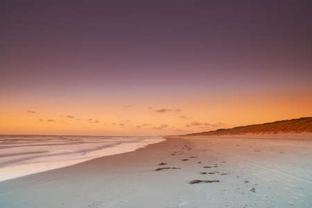 A photo of sunrise at the beach