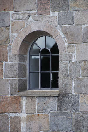 A photo of an old church windowの写真素材