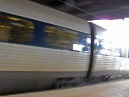 A photo of railway tracksの写真素材