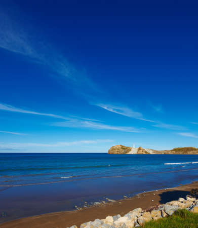 A sunset photo of oceanの写真素材