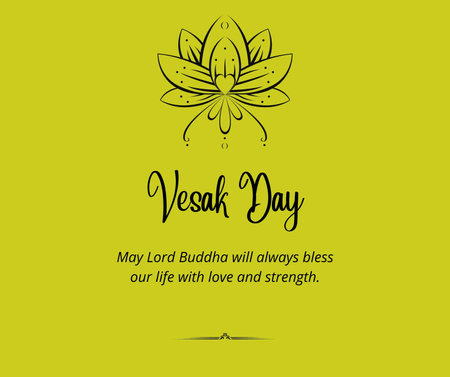 Valentine's day card with lotus flower. Vector illustrationの写真素材