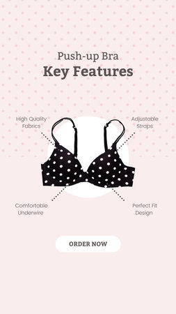 Lingerie. Lingerie with polka dots. Vector illustrationの写真素材