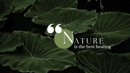 Green leaf background with text and copy space. Nature and environment concept.の写真素材