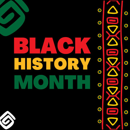 Black History Month Vector Design Template. Black History Month Creative Design Template.の写真素材