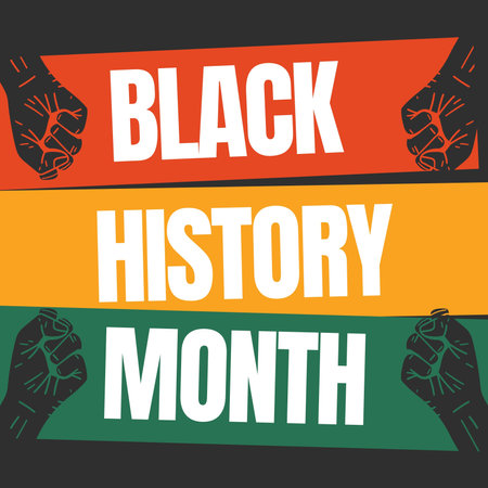 Black History Month. Vector Illustration of Black History Month in the United States of Americaの写真素材