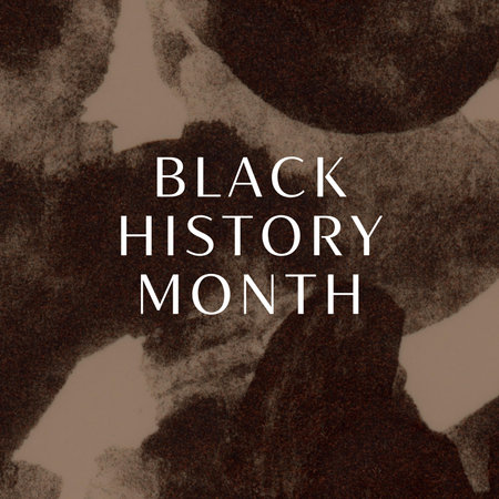 Black History Month text on brown background. Black History Month concept.の写真素材