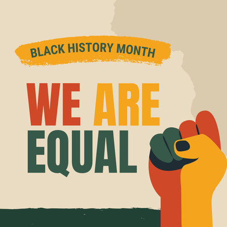 Flat design concept for Black History Month. Vector Illustration.の写真素材
