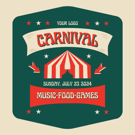 Circus design over beige background, vector illustration eps10の写真素材