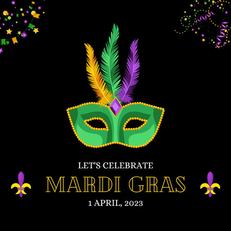 Mardi Gras background with carnival mask. Vector illustration.の写真素材