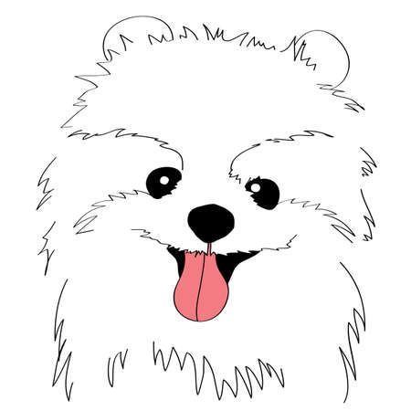 sketch of the dog, Vector Illustrationのイラスト素材