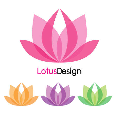 Lotus design icon, illustrationのイラスト素材