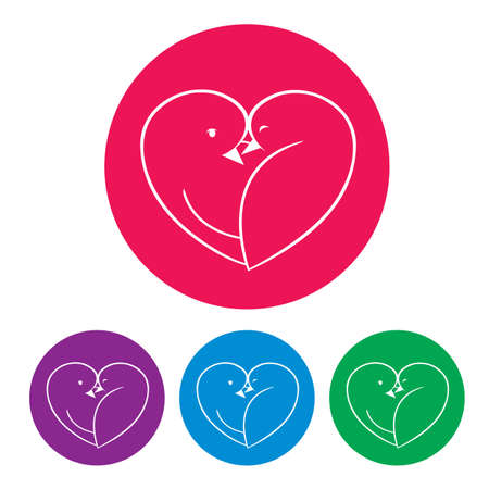 Bird icon. vector illustrationのイラスト素材