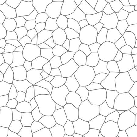 Abstract line background. Stone wall seamless pattern. Vector illustration.のイラスト素材