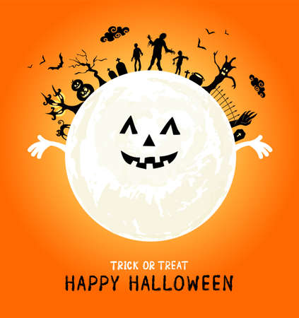 Happy Halloween day.のイラスト素材