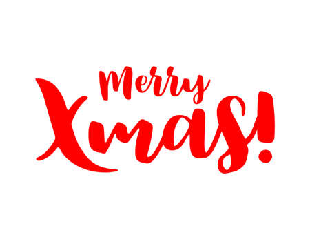 Merry Xmas lettering design.のイラスト素材