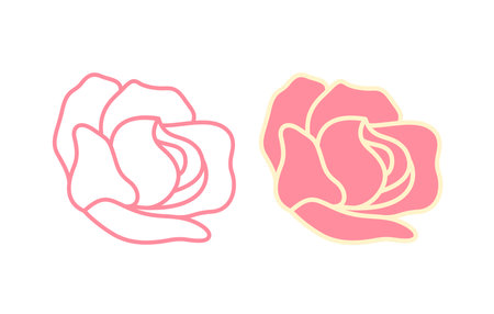 Beautiful of roses. Vector illustration for greeting card, wedding invitation and other holiday background.のイラスト素材