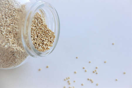 quinoa seed in a jar, healthy eating concept, pseudofamily. High quality photoの写真素材
