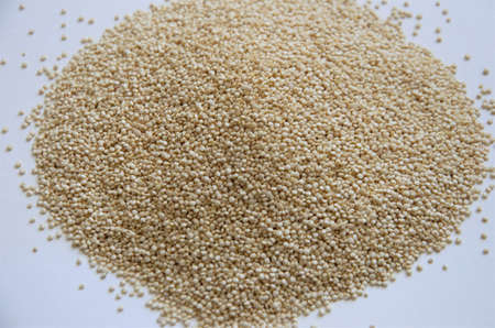 quinoa seed for healthy nutrition on a white background. High quality photo