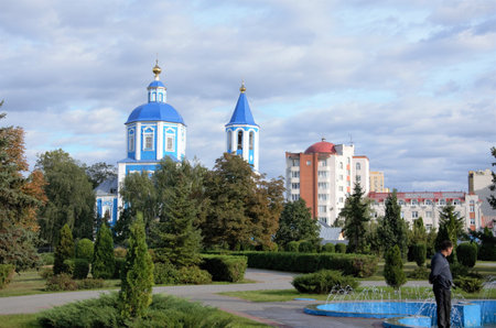09/03/2021 Tambov. Intercession Cathedral. High quality photoのeditorial素材