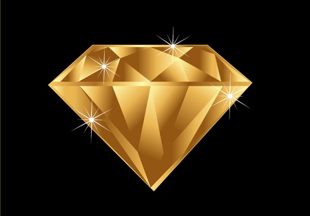 Gold diamondのイラスト素材