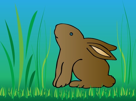 Bunnt or Rabbit backgroundのイラスト素材
