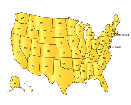 USA Map のイラスト素材