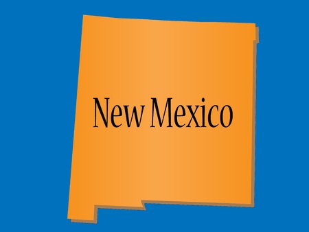New Mexico State Mapのイラスト素材