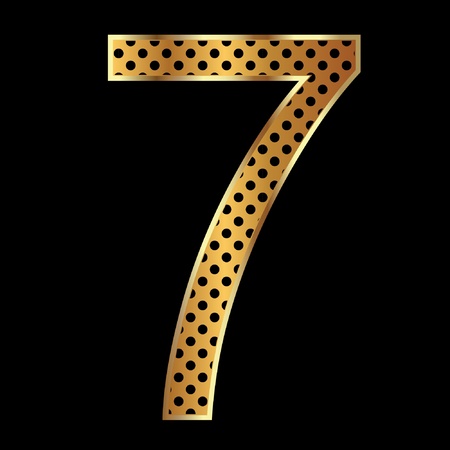 Number seven tiger style collectionのイラスト素材