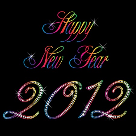  2012 Happy new year のイラスト素材