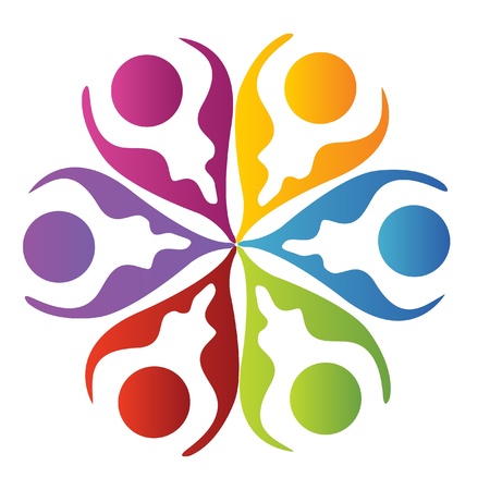 Teamwork logoのイラスト素材